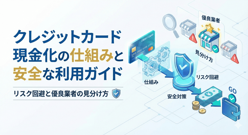 クレジットカード現金化の仕組みと安全な利用ガイド｜リスク回避と優良業者の見分け方